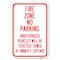 Signmission No Parking Sign Fire Zone Unauthorized Heavy-Gauge Aluminum Sign, 12" x 18", A-1218-23671 A-1218-23671 - alternate 1